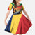 Personalised Seychelles Aldabra Giant Tortoise Family Matching Short Sleeve Bodycon Dress and Hawaiian Shirt Beach Sunset - Wonder Print Shop
