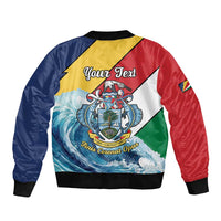 Personalised Seychelles Sailfish Bomber Jacket With Coat Of Arms - Wonder Print Shop