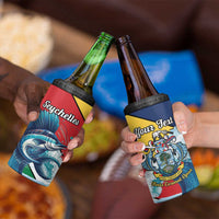 Personalised Seychelles Sailfish 4 in 1 Can Cooler Tumbler With Coat Of Arms - Wonder Print Shop