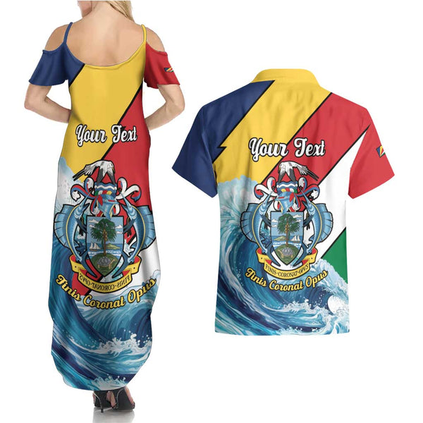 Personalised Afro Seychelles Tumbler With Handle Sailfish With Coat Of Arms LT15 main image 0