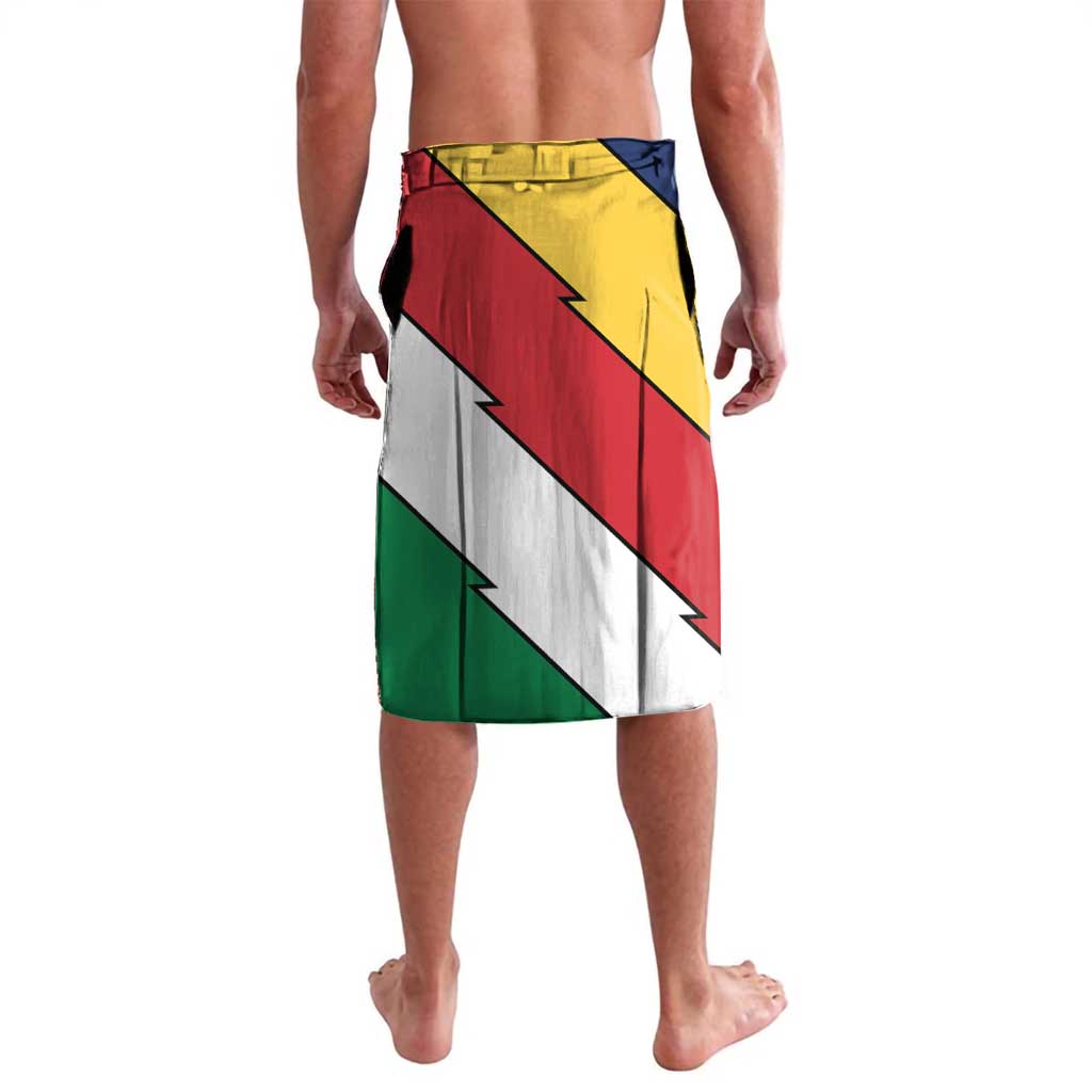 Personalised Seychelles Sailfish Lavalava With Coat Of Arms - Wonder Print Shop