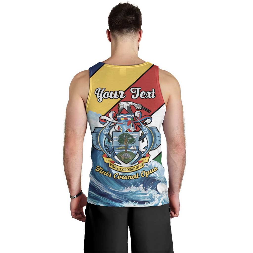 Personalised Seychelles Sailfish Men Tank Top With Coat Of Arms - Wonder Print Shop