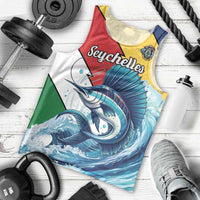 Personalised Seychelles Sailfish Men Tank Top With Coat Of Arms - Wonder Print Shop