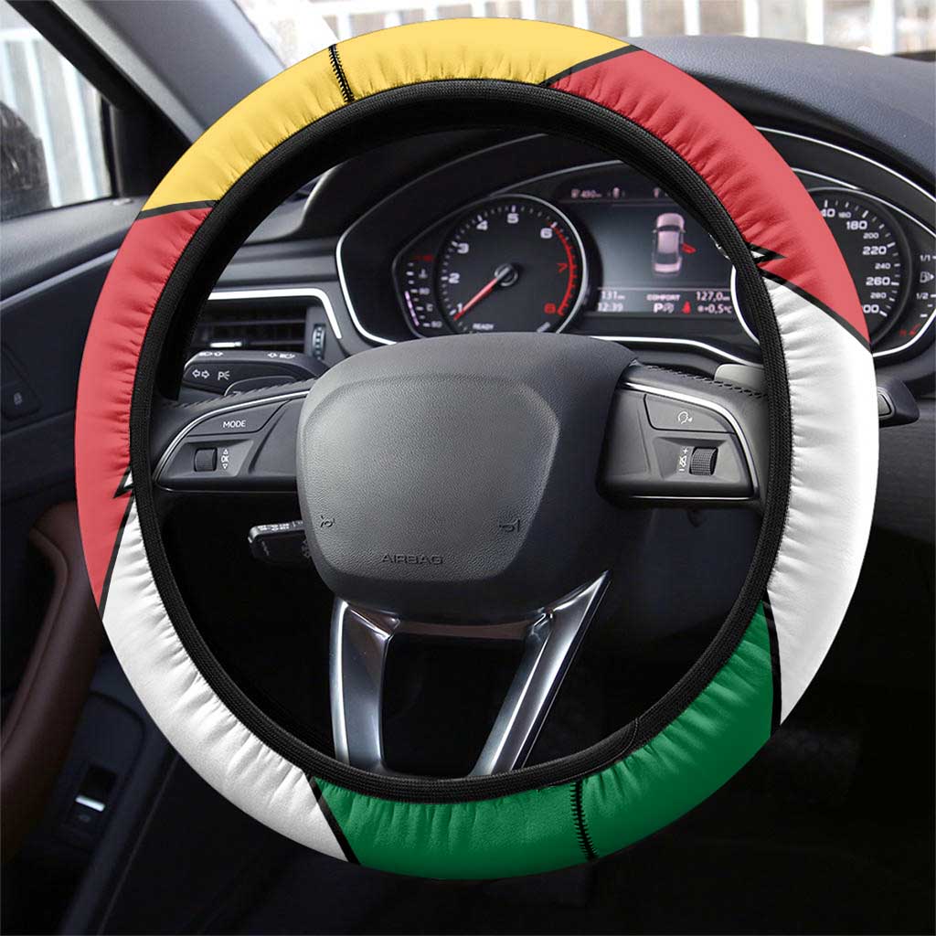 Seychelles Sailfish Steering Wheel Cover With Coat Of Arms - Wonder Print Shop