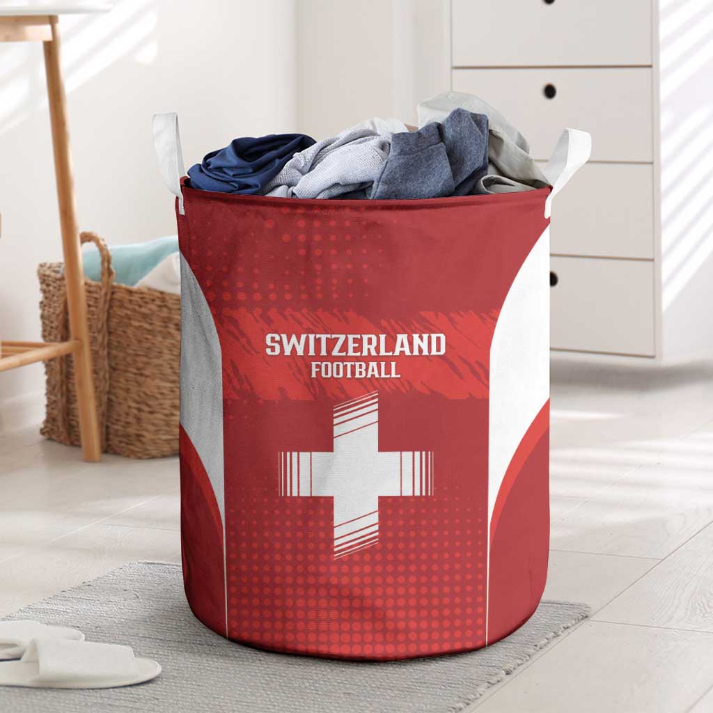 Switzerland Football 2026 Laundry Basket Hopp Schwiiz - Wonder Print Shop