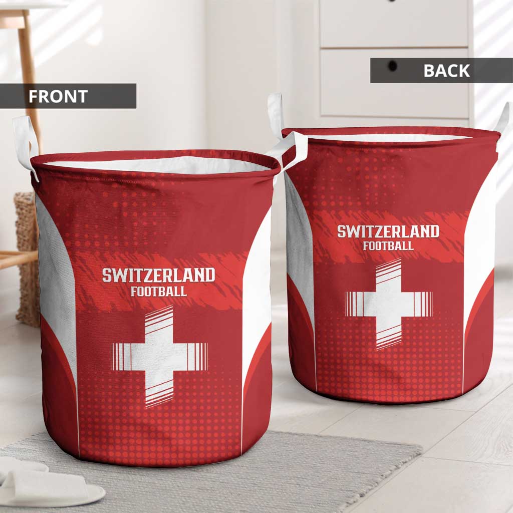 Switzerland Football 2026 Laundry Basket Hopp Schwiiz - Wonder Print Shop