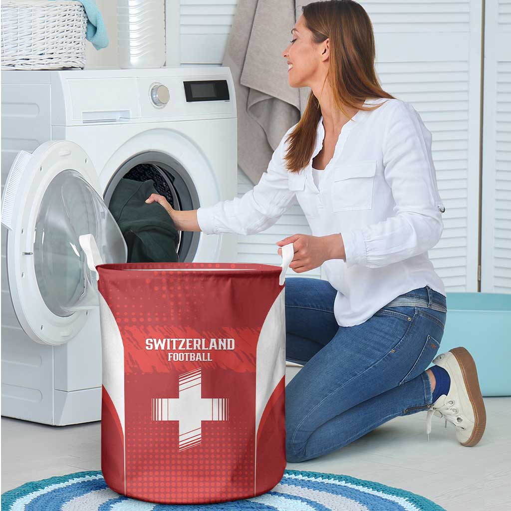 Switzerland Football 2026 Laundry Basket Hopp Schwiiz - Wonder Print Shop