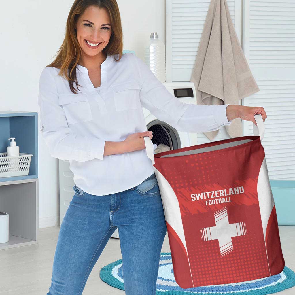 Switzerland Football 2026 Laundry Basket Hopp Schwiiz - Wonder Print Shop