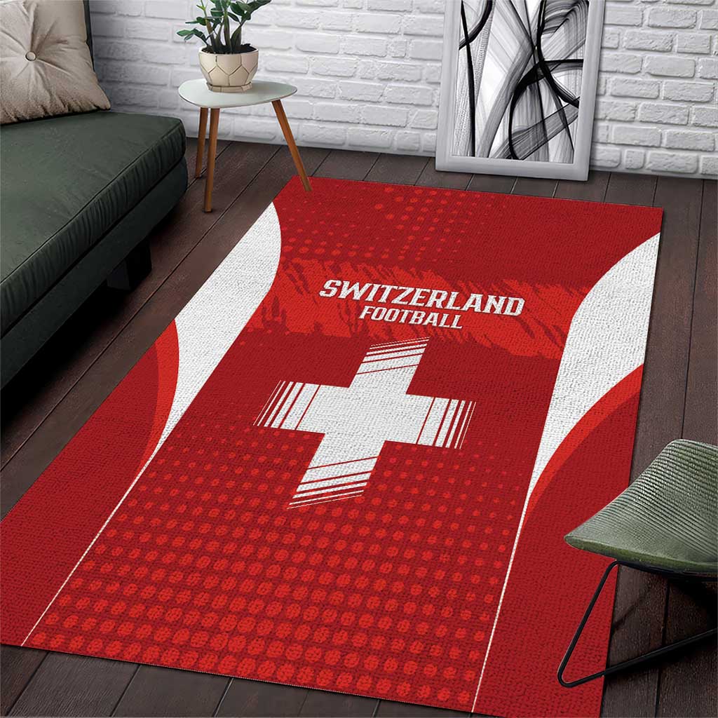 Switzerland Football 2026 Area Rug Hopp Schwiiz - Wonder Print Shop