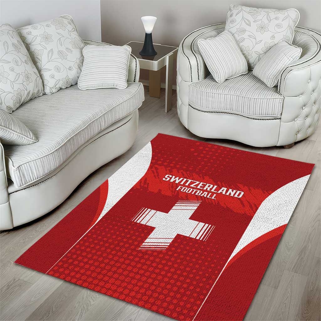 Switzerland Football 2026 Area Rug Hopp Schwiiz - Wonder Print Shop