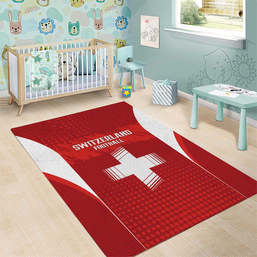 Switzerland Football 2026 Area Rug Hopp Schwiiz - Wonder Print Shop