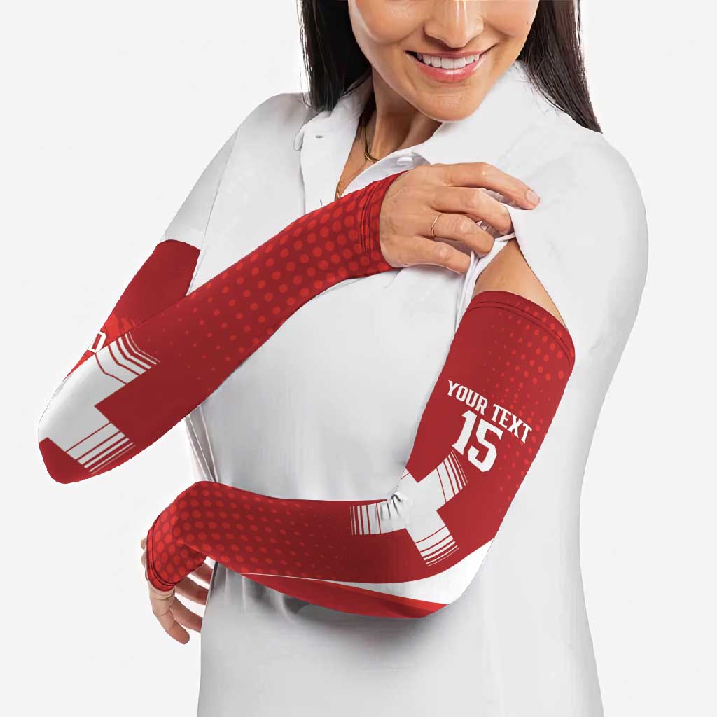 Custom Switzerland Football 2026 Arm Sleeves Hopp Schwiiz - Wonder Print Shop