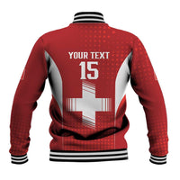 Custom Switzerland Football 2026 Baseball Jacket Hopp Schwiiz - Wonder Print Shop