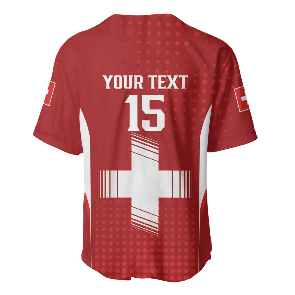 Custom Switzerland Football 2026 Baseball Jersey Hopp Schwiiz - Wonder Print Shop