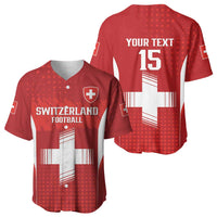 Custom Switzerland Football 2026 Baseball Jersey Hopp Schwiiz - Wonder Print Shop