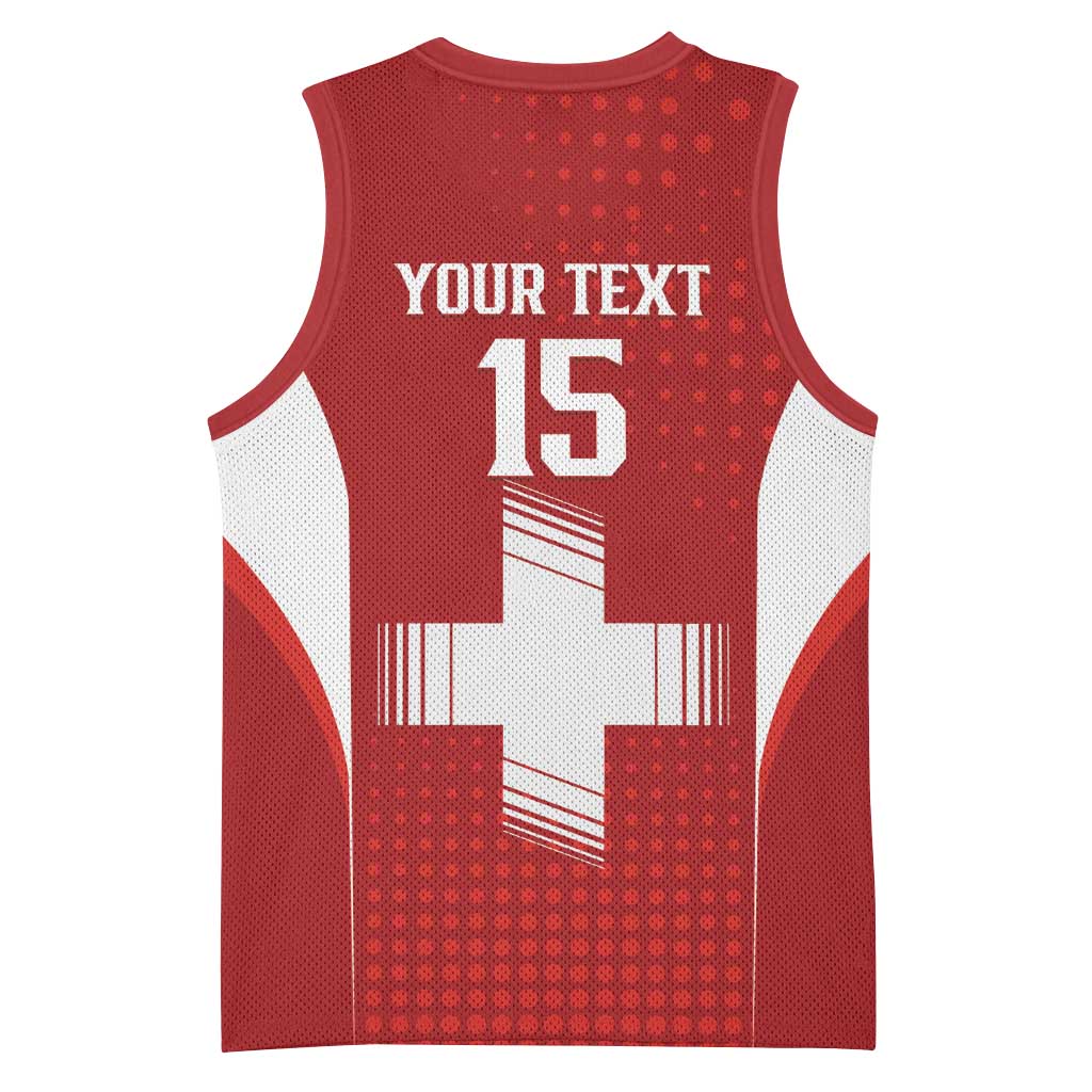 Custom Switzerland Football 2026 Basketball Jersey Hopp Schwiiz - Wonder Print Shop
