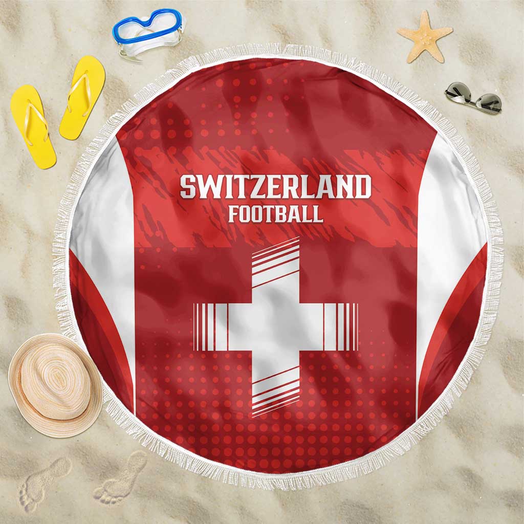 Switzerland Football 2026 Beach Blanket Hopp Schwiiz - Wonder Print Shop