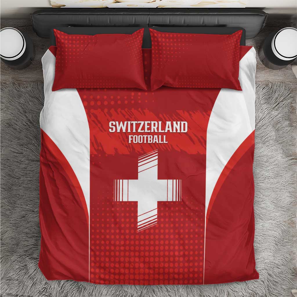Switzerland Football 2026 Bedding Set Hopp Schwiiz - Wonder Print Shop