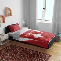 Switzerland Football 2026 Bedding Set Hopp Schwiiz - Wonder Print Shop