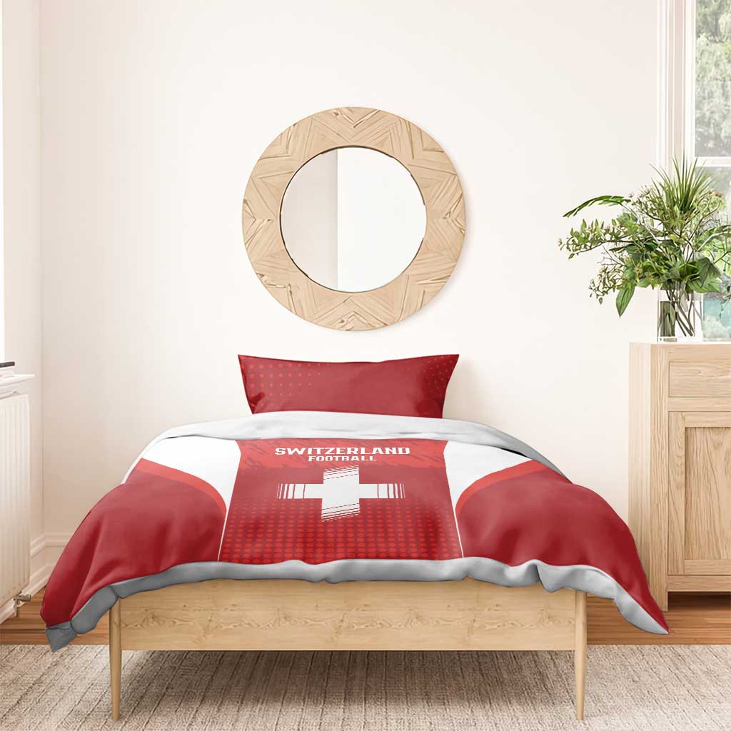 Switzerland Football 2026 Bedding Set Hopp Schwiiz - Wonder Print Shop