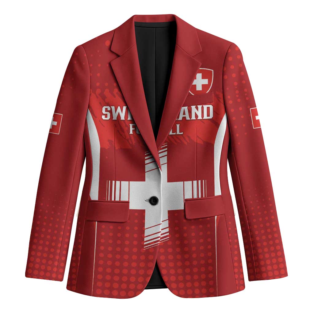 Custom Switzerland Football 2026 Blazer Hopp Schwiiz - Wonder Print Shop