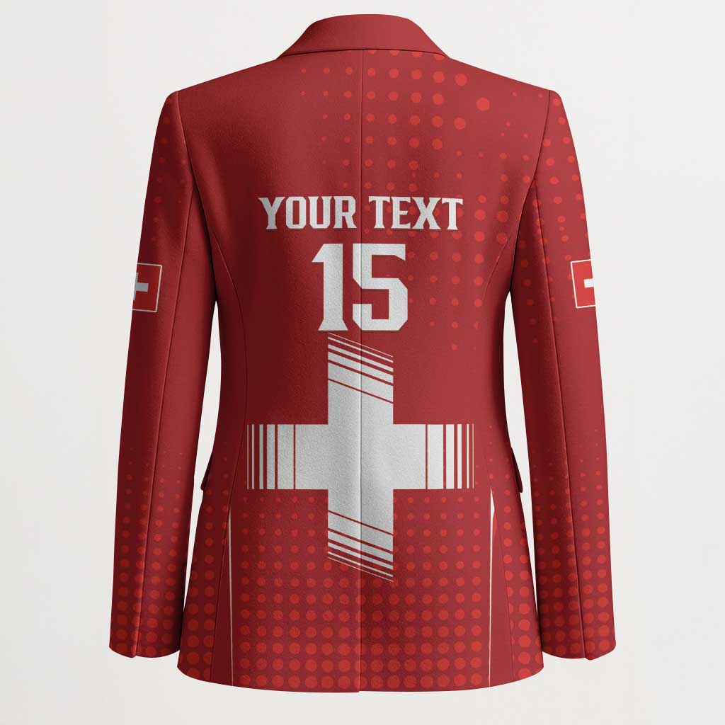 Custom Switzerland Football 2026 Blazer Hopp Schwiiz - Wonder Print Shop