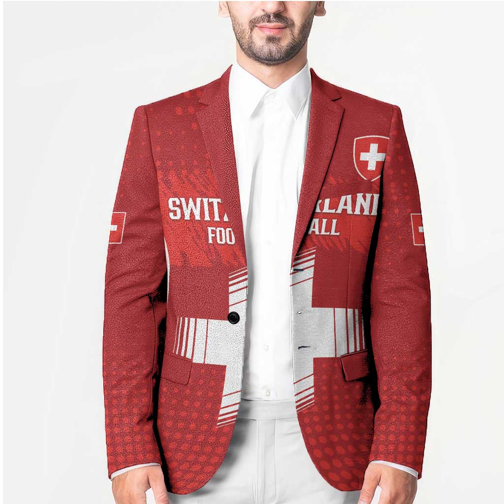 Custom Switzerland Football 2026 Blazer Hopp Schwiiz - Wonder Print Shop