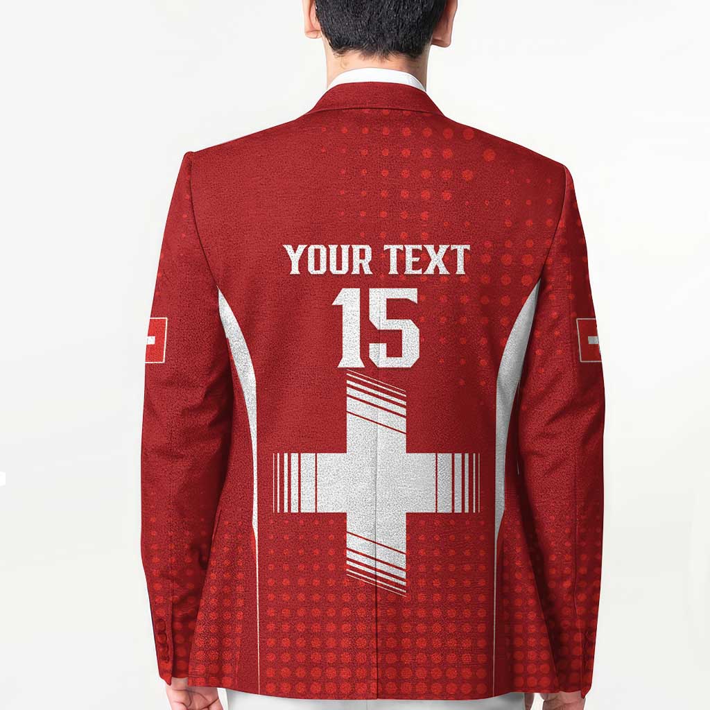 Custom Switzerland Football 2026 Blazer Hopp Schwiiz - Wonder Print Shop
