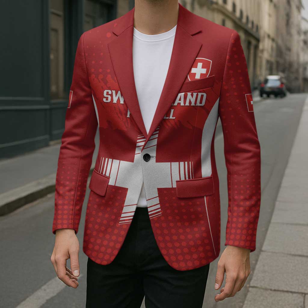 Custom Switzerland Football 2026 Blazer Hopp Schwiiz - Wonder Print Shop