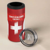 Custom Switzerland Football 2026 4 in 1 Can Cooler Tumbler Hopp Schwiiz - Wonder Print Shop