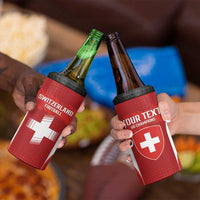 Custom Switzerland Football 2026 4 in 1 Can Cooler Tumbler Hopp Schwiiz - Wonder Print Shop