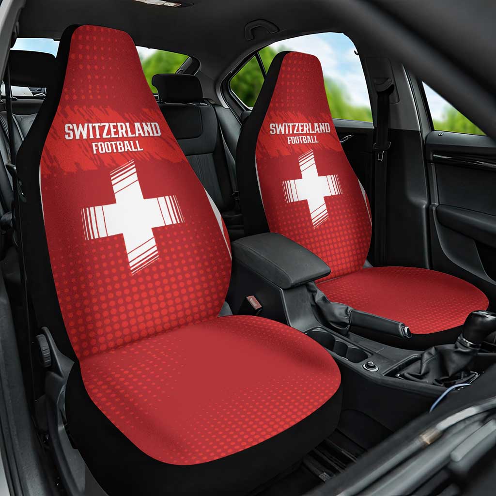 Switzerland Football 2026 Car Seat Cover Hopp Schwiiz - Wonder Print Shop
