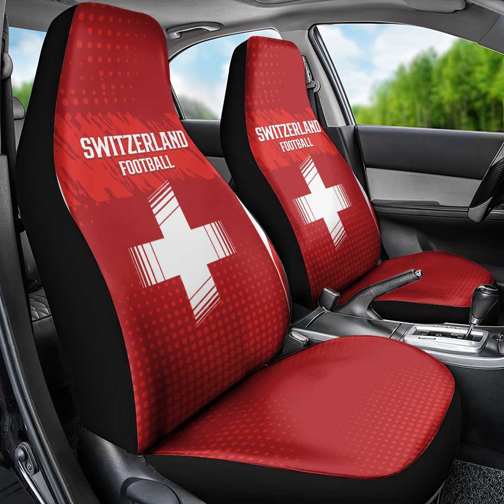 Switzerland Football 2026 Car Seat Cover Hopp Schwiiz - Wonder Print Shop
