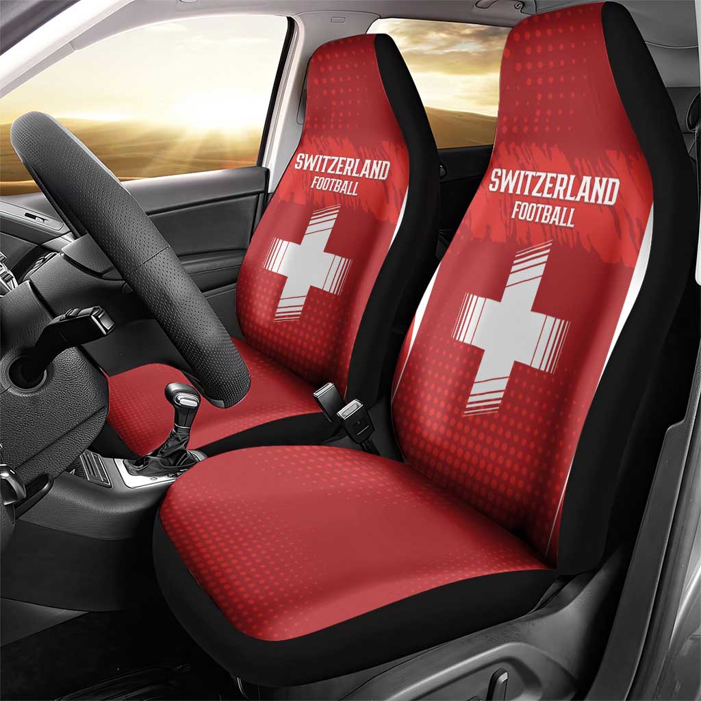 Switzerland Football 2026 Car Seat Cover Hopp Schwiiz - Wonder Print Shop