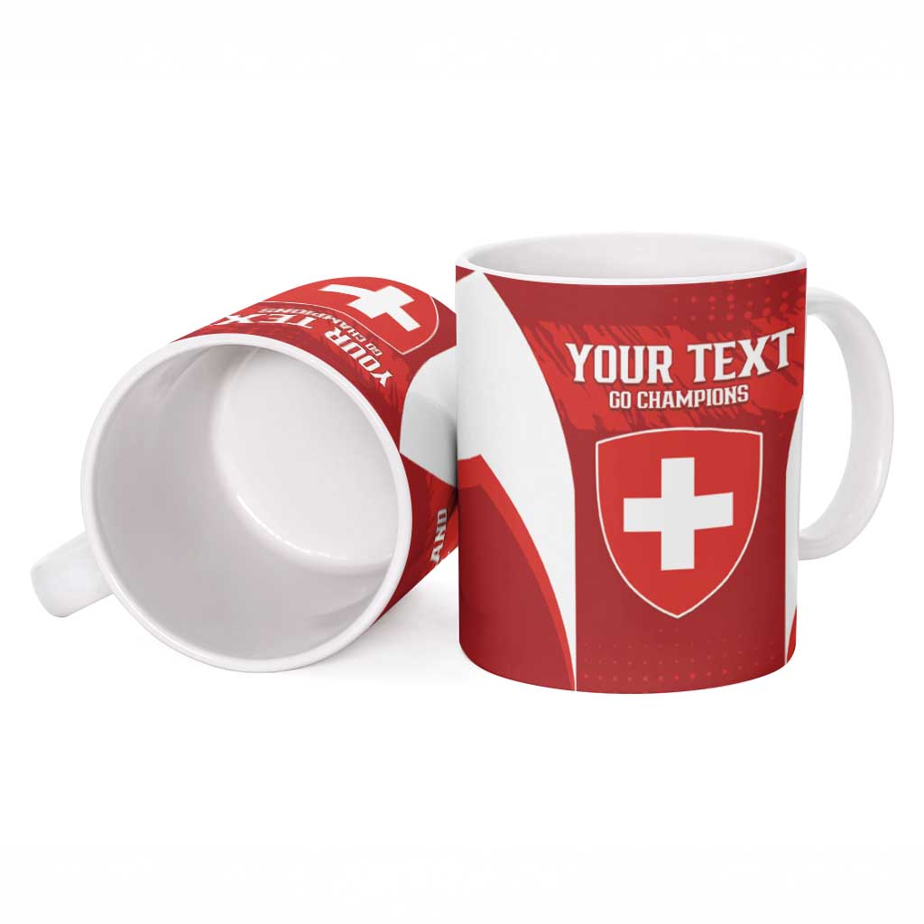 Custom Switzerland Football 2026 Ceramic Mug Hopp Schwiiz - Wonder Print Shop