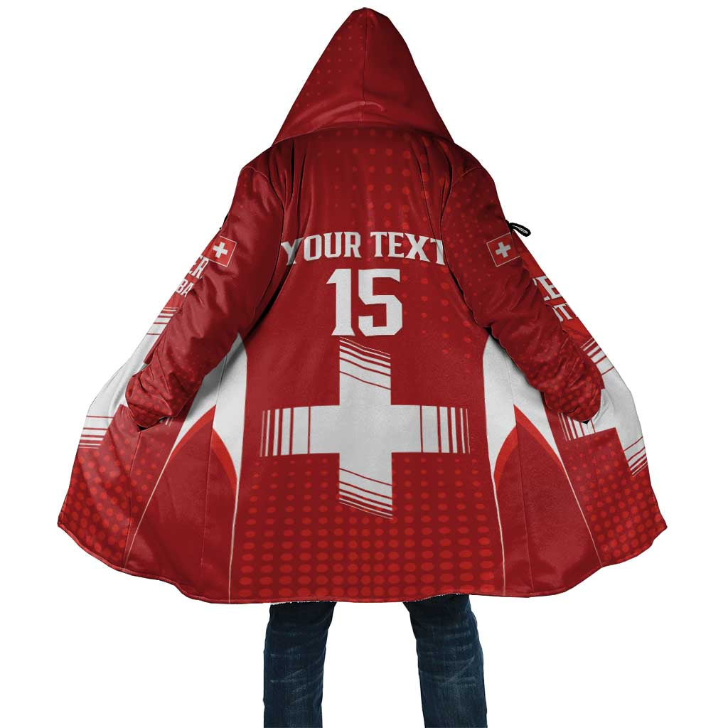 Custom Switzerland Football 2026 Cloak Hopp Schwiiz - Wonder Print Shop