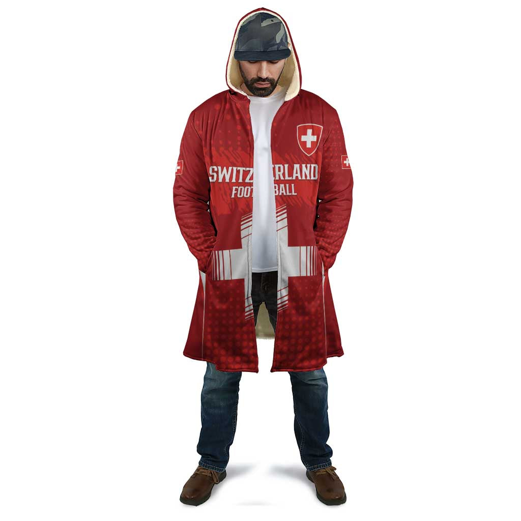 Custom Switzerland Football 2026 Cloak Hopp Schwiiz - Wonder Print Shop