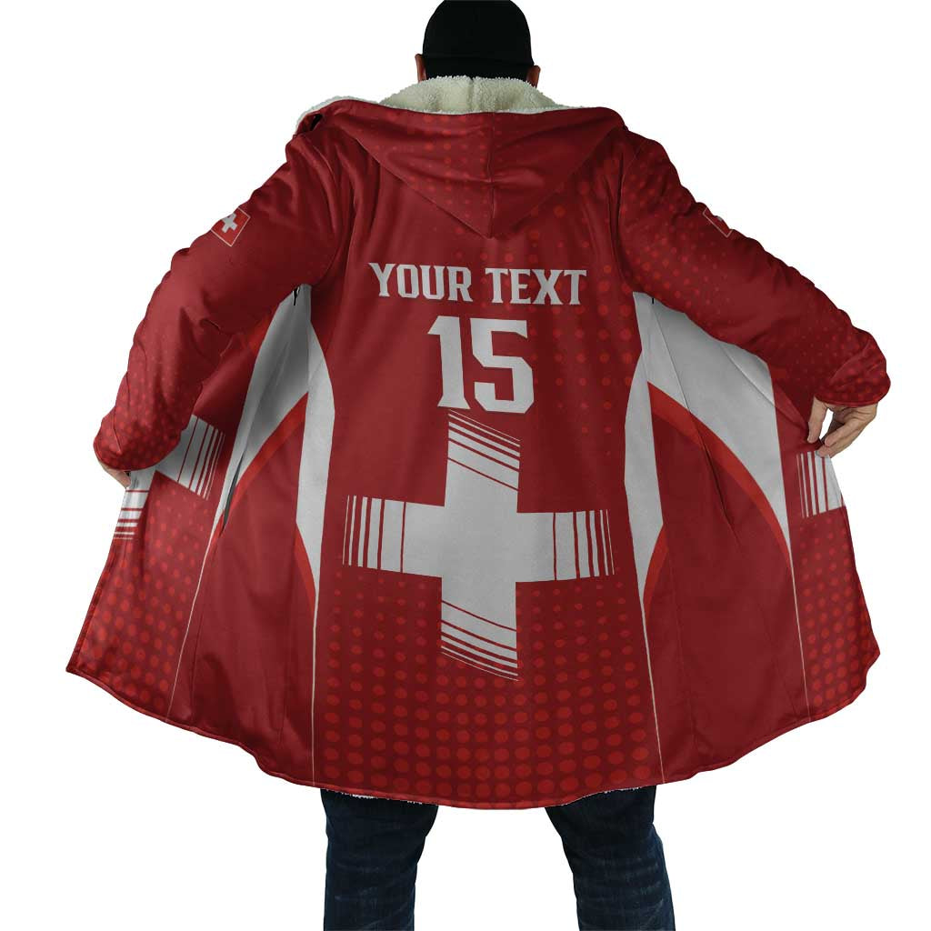 Custom Switzerland Football 2026 Cloak Hopp Schwiiz - Wonder Print Shop