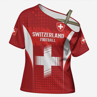 Custom Switzerland Football 2026 Cross Shoulder Shirt Hopp Schwiiz - Wonder Print Shop