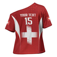 Custom Switzerland Football 2026 Cross Shoulder Shirt Hopp Schwiiz - Wonder Print Shop