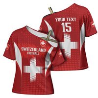 Custom Switzerland Football 2026 Cross Shoulder Shirt Hopp Schwiiz - Wonder Print Shop