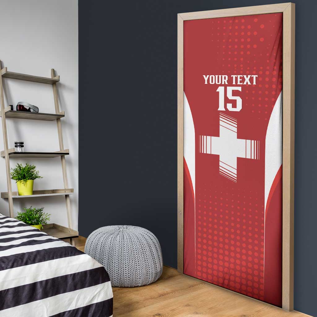 Custom Switzerland Football 2026 Door Cover Hopp Schwiiz - Wonder Print Shop