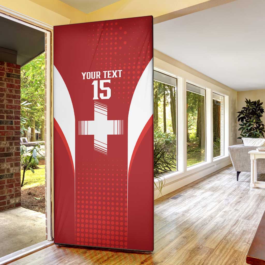 Custom Switzerland Football 2026 Door Cover Hopp Schwiiz - Wonder Print Shop