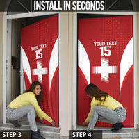 Custom Switzerland Football 2026 Door Cover Hopp Schwiiz - Wonder Print Shop
