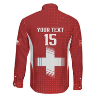 Custom Switzerland Football 2026 Family Matching Off Shoulder Maxi Dress and Hawaiian Shirt Hopp Schwiiz - Wonder Print Shop