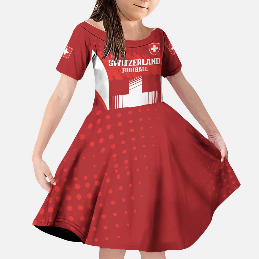 Custom Switzerland Football 2026 Family Matching Tank Maxi Dress and Hawaiian Shirt Hopp Schwiiz - Wonder Print Shop