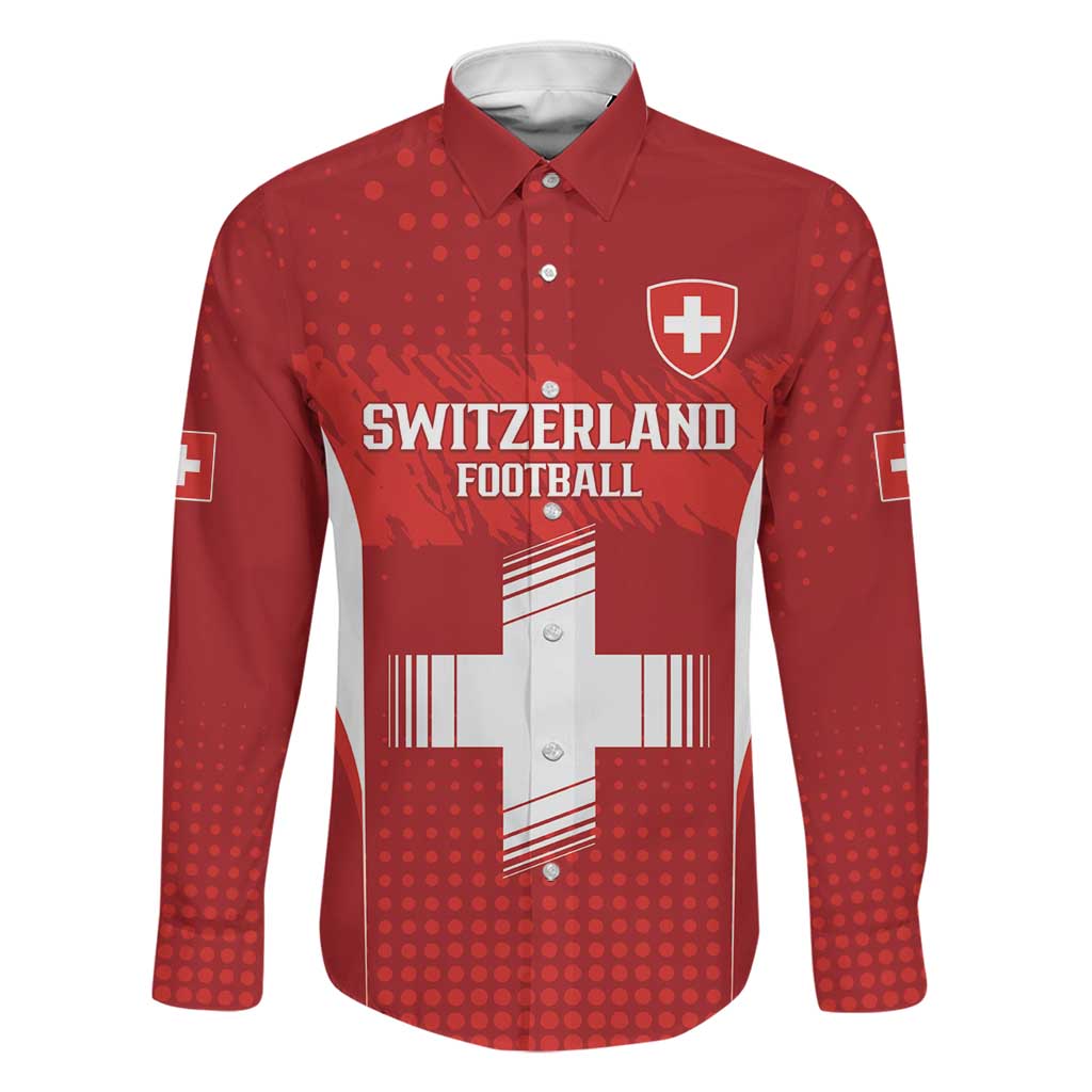 Custom Switzerland Football 2026 Family Matching Tank Maxi Dress and Hawaiian Shirt Hopp Schwiiz - Wonder Print Shop