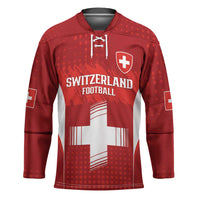 Custom Switzerland Football 2026 Hockey Jersey Hopp Schwiiz - Wonder Print Shop