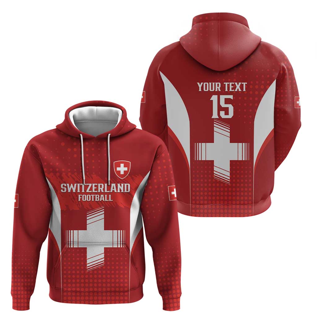 Custom Switzerland Football 2026 Hoodie Hopp Schwiiz - Wonder Print Shop