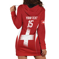 Custom Switzerland Football 2026 Hoodie Dress Hopp Schwiiz - Wonder Print Shop